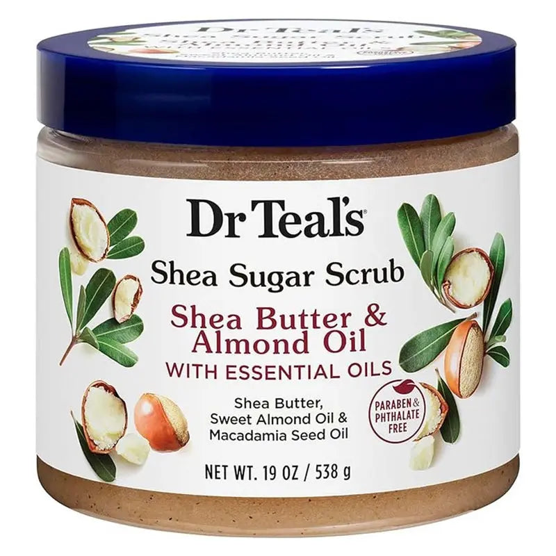Dr Teal’s Shea Sugar Body Scrub With Shea Butter, Almond Oil & Essential Oils 538g Dr Teal's
