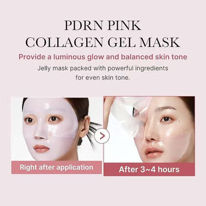Medicube PDRN Pink Collagen Gel Face Sheet Mask 28g, Pack of 4’s