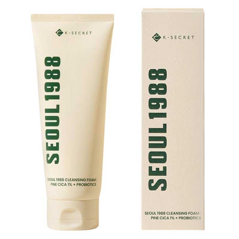 K-Secret Seoul 1988 Pine Cica 1% + Probiotics Cleansing Foam 150ml