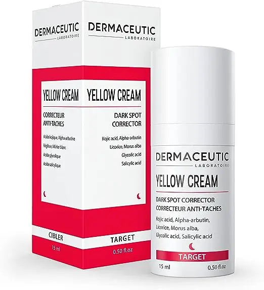Dermaceutic Yellow Cream Skin Tone Brightener 15ml Dermaceutic