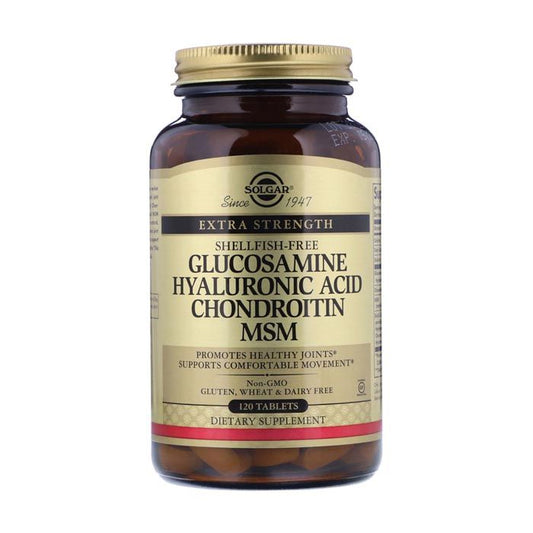Solgar Glucosamine Hyaluronic Acid Chondroitin Msm 120 Tablets Solgar
