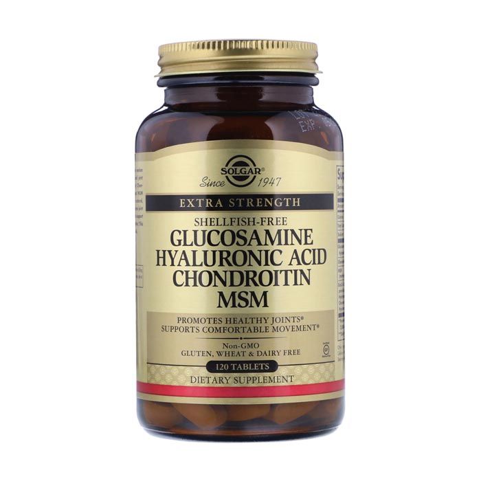Solgar Glucosamine Hyaluronic Acid Chondroitin Msm 120 Tablets Solgar