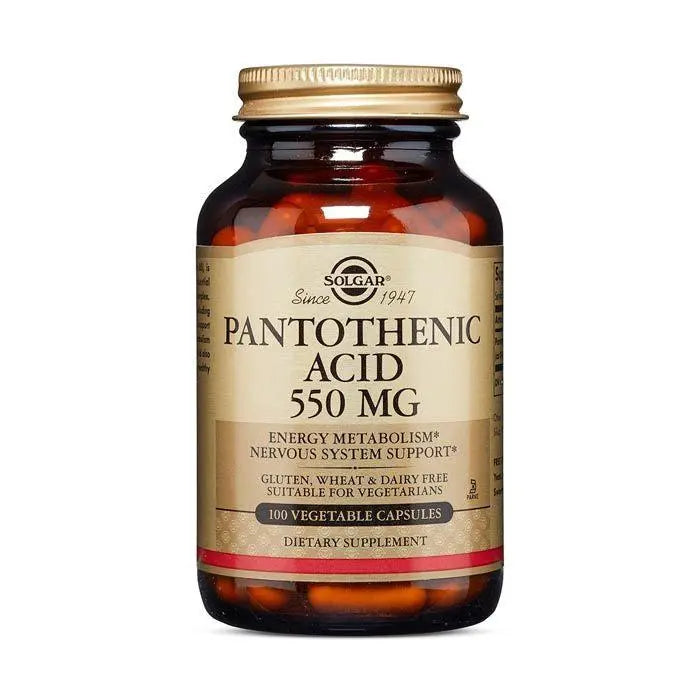 Solgar Pantothenic Acid 550mg Vegetable Capsules 100’s Wellness Shoppee