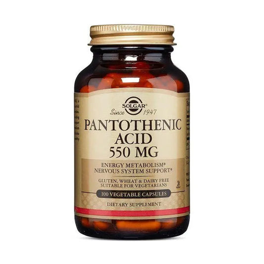 Solgar Pantothenic Acid 550mg Vegetable Capsules 100’s Wellness Shoppee