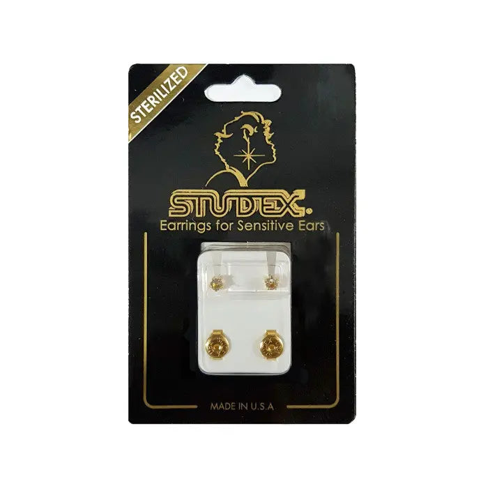 Studex Gold Plated Regular Tiffany April Crystal STUDEX