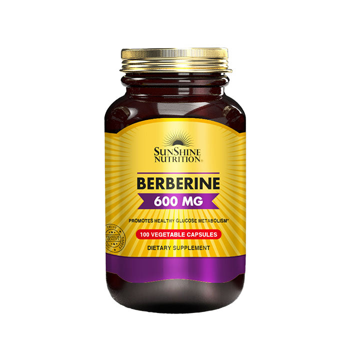 Sunshine Nutrition Berberine 600mg 100 capsules Sunshine Nutrition