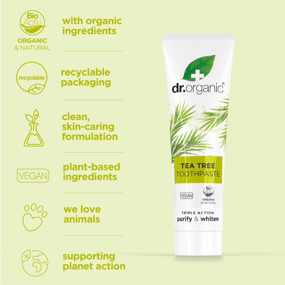 Dr. Organic Tea Tree Toothpaste - 100ml