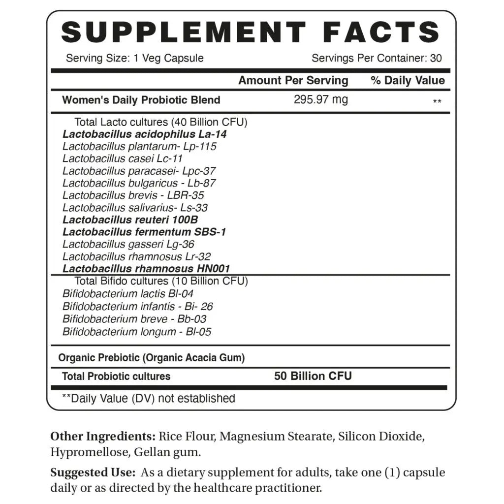 Organic Earth Probiotics For Women Cap 30s Organic Earth