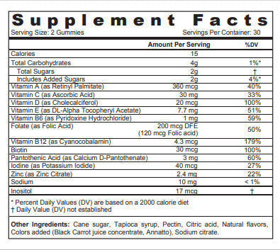 Sunshine Nutrition Cool Gummies Complete Multivitamin for Kids, Natural Orange & Berry Flavors - 60's Sunshine Nutrition