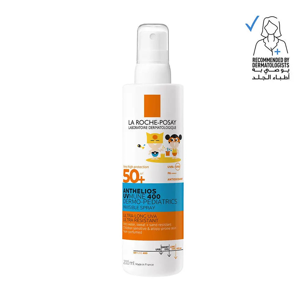 La Roche-Posay Anthelios UVMUNE 400 Dermo Pediatrics SPF50+ Invisible Kids Sunscreen Spray For Face & Body 200ml La Roche-Posay