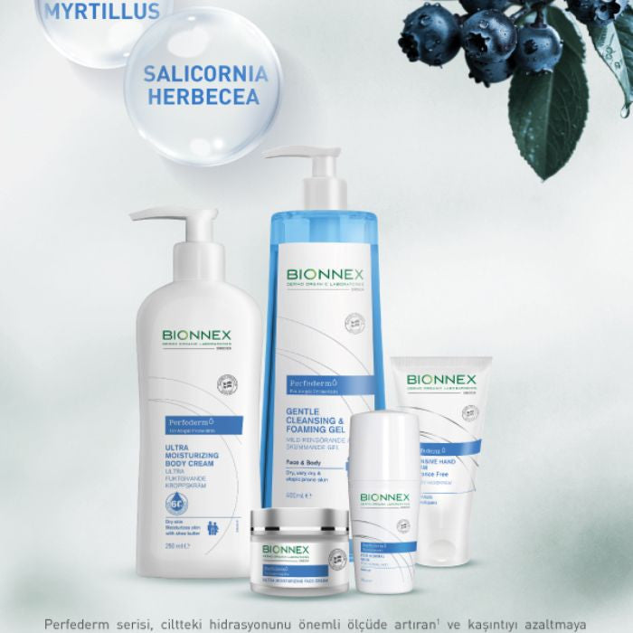 Bionnex Perfederm Moisturizing Body Cream for Dry and Atopic Skin, Deep Hydration with Shea Butter - 250ml