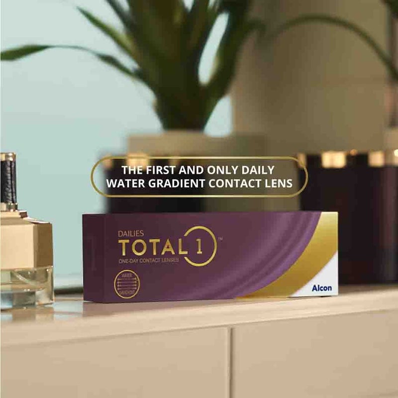 Alcon Dailies Total1 One Day Clear Contact Lenses, Base Curve 8.5, Power -4.75, Pack of 30's Alcon