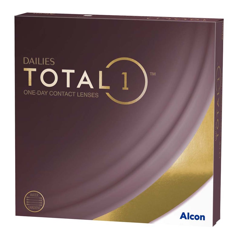Alcon Dailies Total1 One Day Clear Contact Lenses, Base Curve 8.5, Pack of 90's Alcon