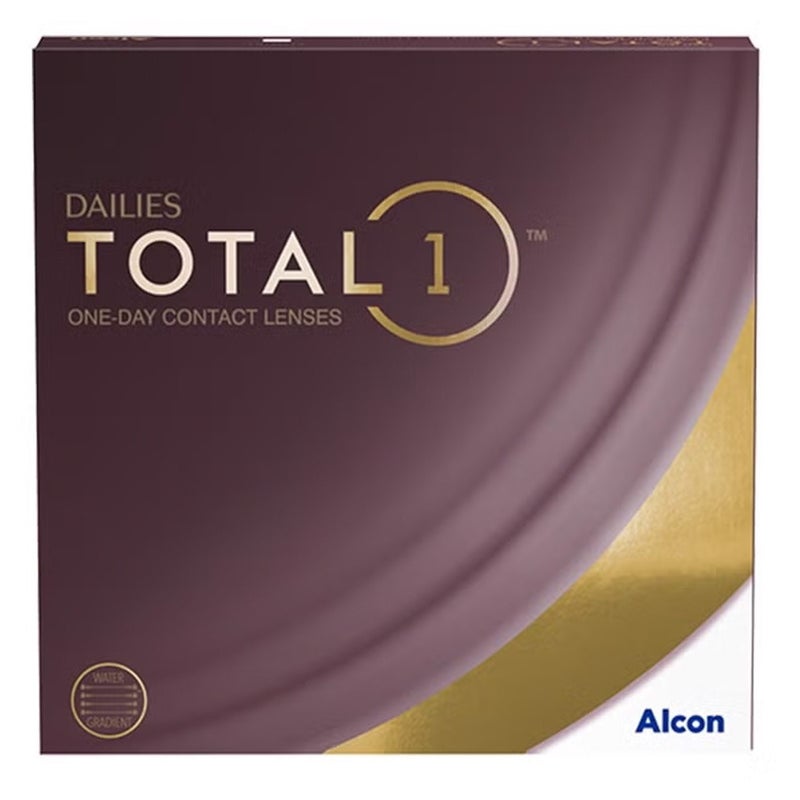 Alcon Dailies Total1 One Day Clear Contact Lenses, Base Curve 8.5, Power -3.75, Pack of 90's Alcon