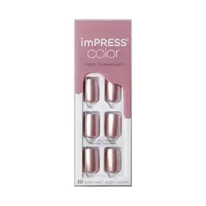 KISS imPRESS No Glue Mani Press On Nails, Color, 'Champagne Pink' KISS