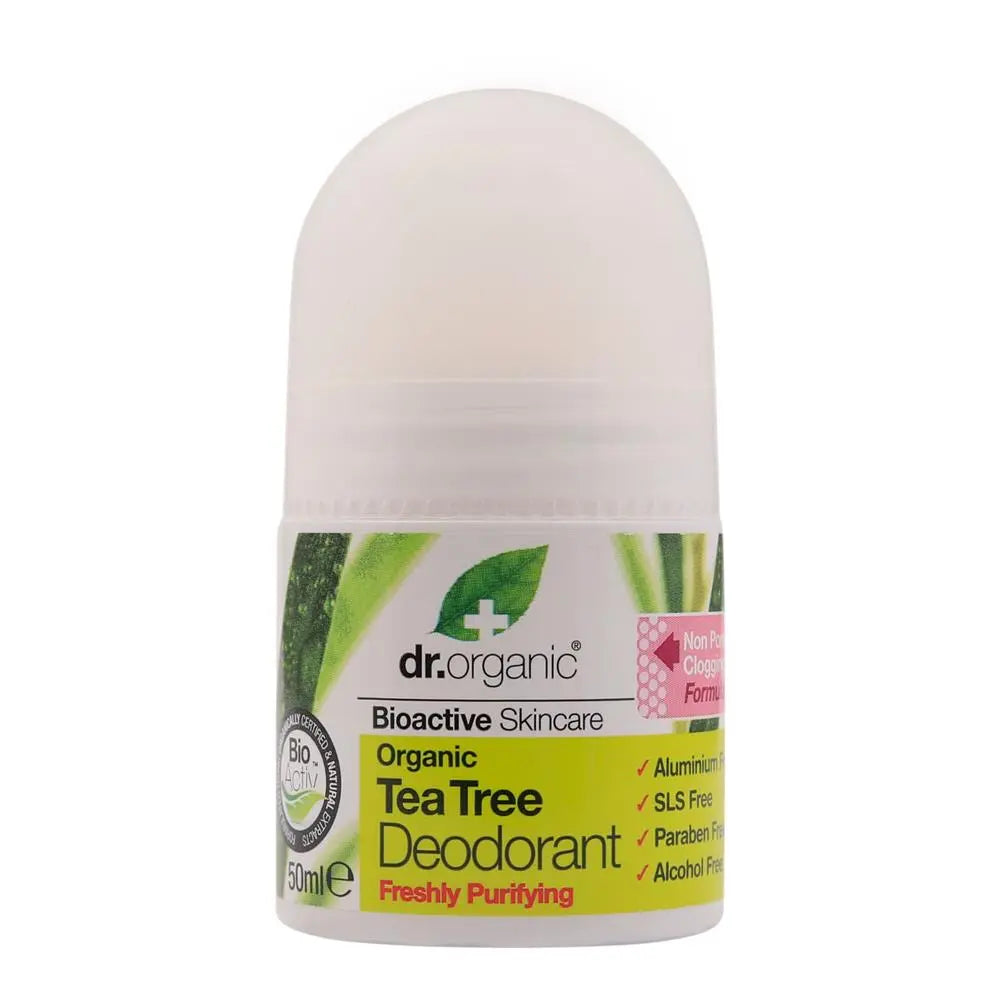 Dr.Organic Tea Tree Deodorant Roll On 50ml Dr.Organic
