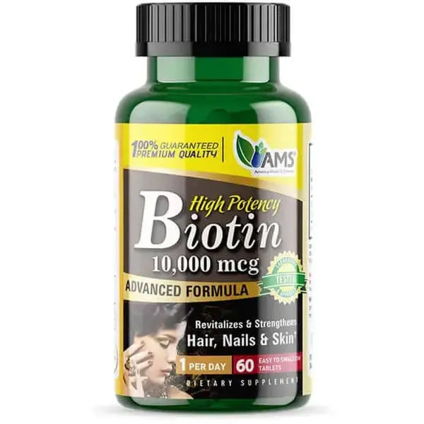 AMS Biotin 10,000mcg Tablet - www.plcgcc.com