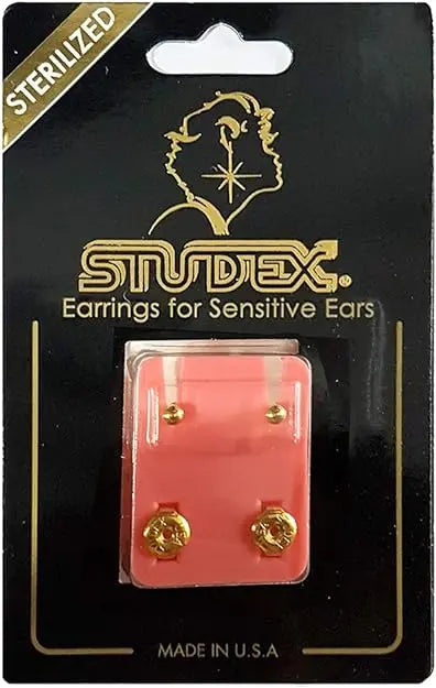 Studex 2MM Traditional Ball 24K Pure Gold Plated Ear Studs | Ideal for every day wear - www.plcgcc.com