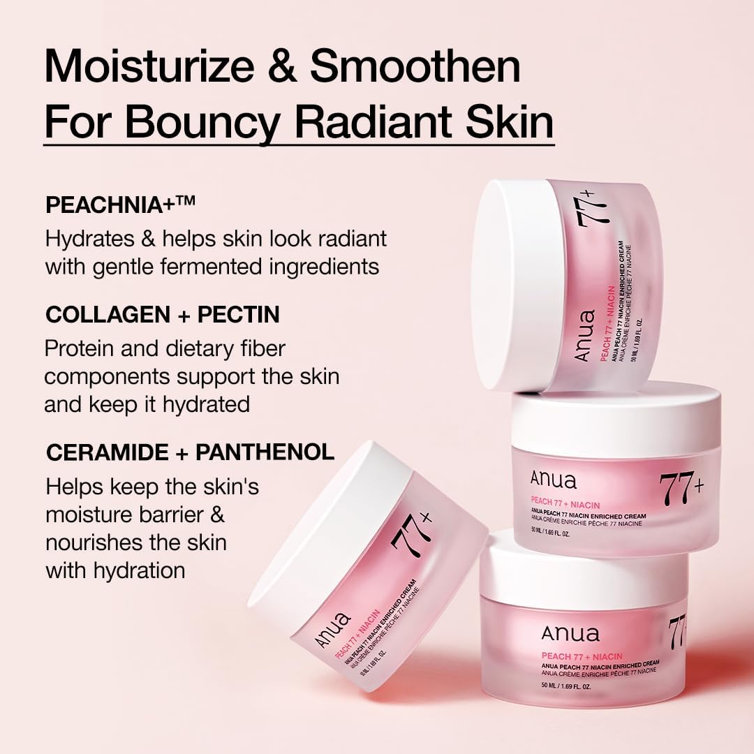 Anua Peach 77% Niacinamide Enriched Moisturizing Cream - 50ml