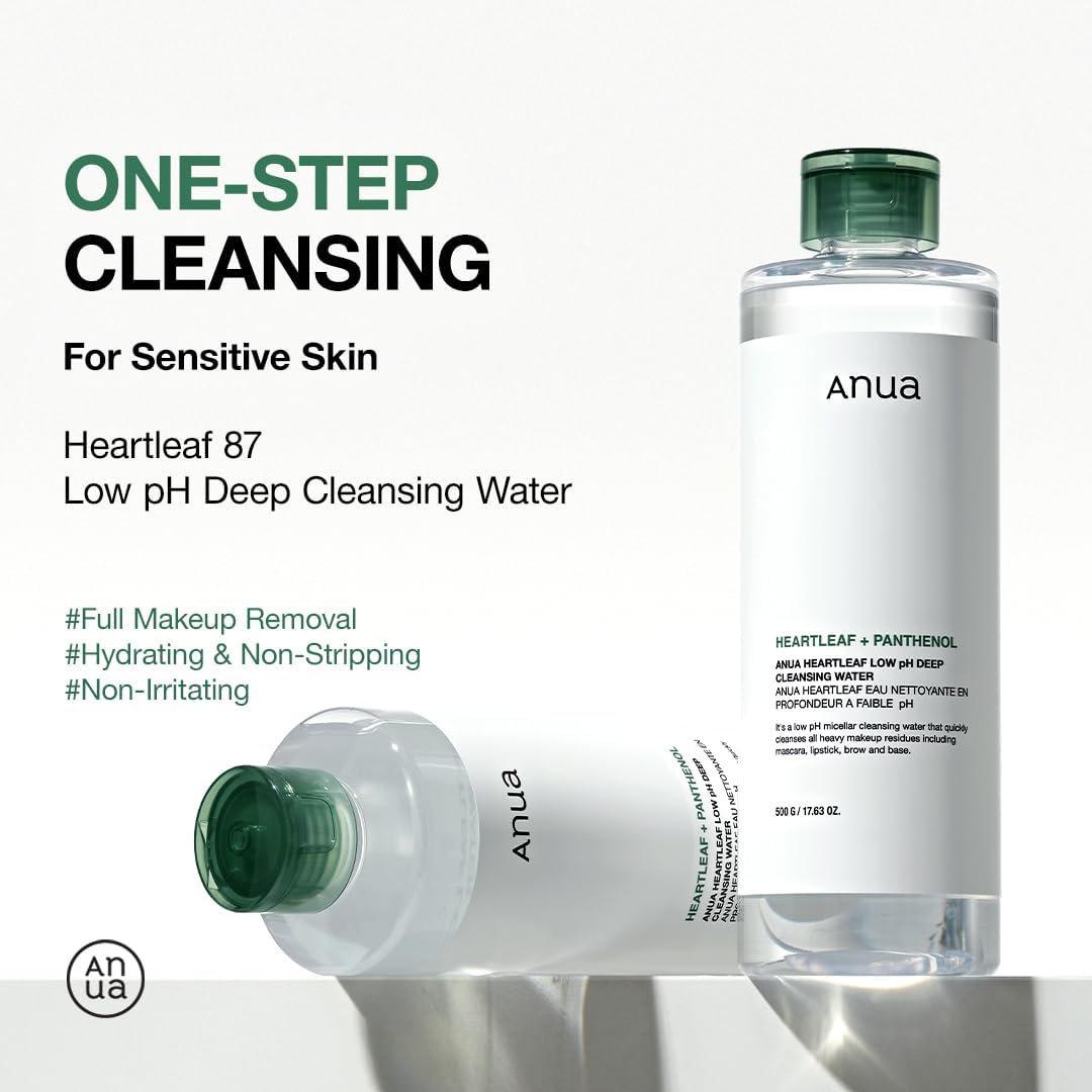 Anua Heartleaf & Panthenol Low pH Deep Cleansing Water 500g