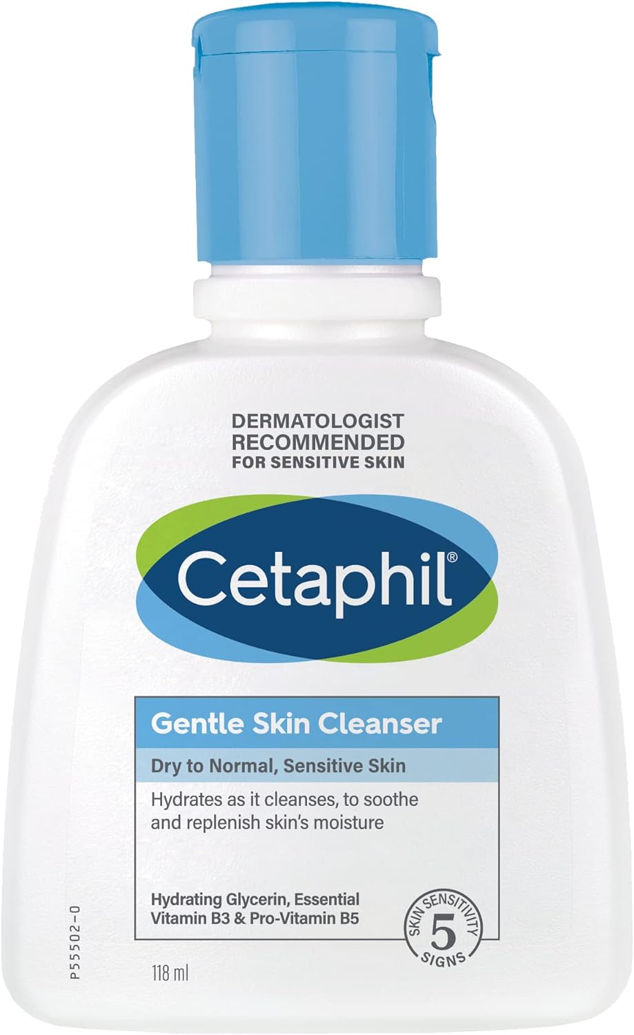Cetaphil Gentle Skin Cleanser, Face & Body Wash For Dry to Normal and Sensitive Skin - 118ml