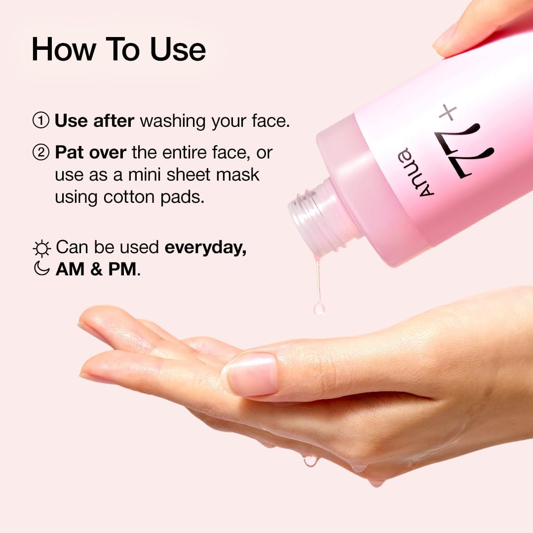 Anua Peach 77% Niacin Essence Facial Toner For Radiant & Plumping Skin 250ml