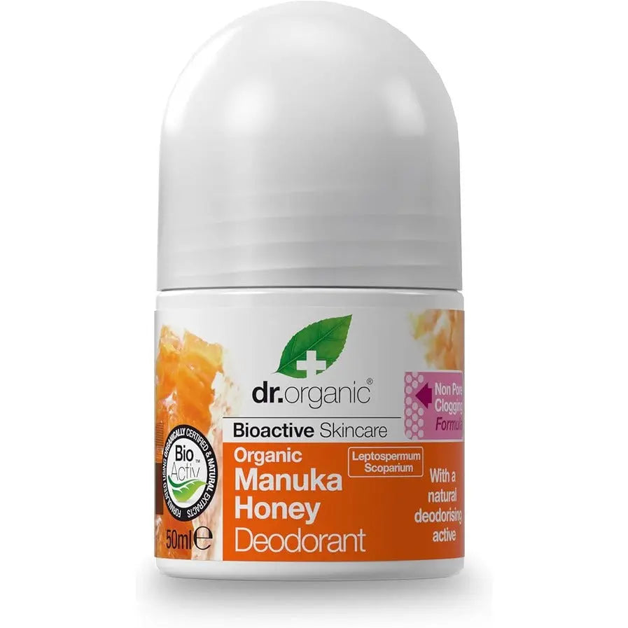 Dr. Organic Dr Organic, Organic Manuka Deodorant, Natural, Vegetarian, Cruelty Free, Paraben & Sls Free, Aluminium Free, For Women & Men, 50Ml Dr.Organic