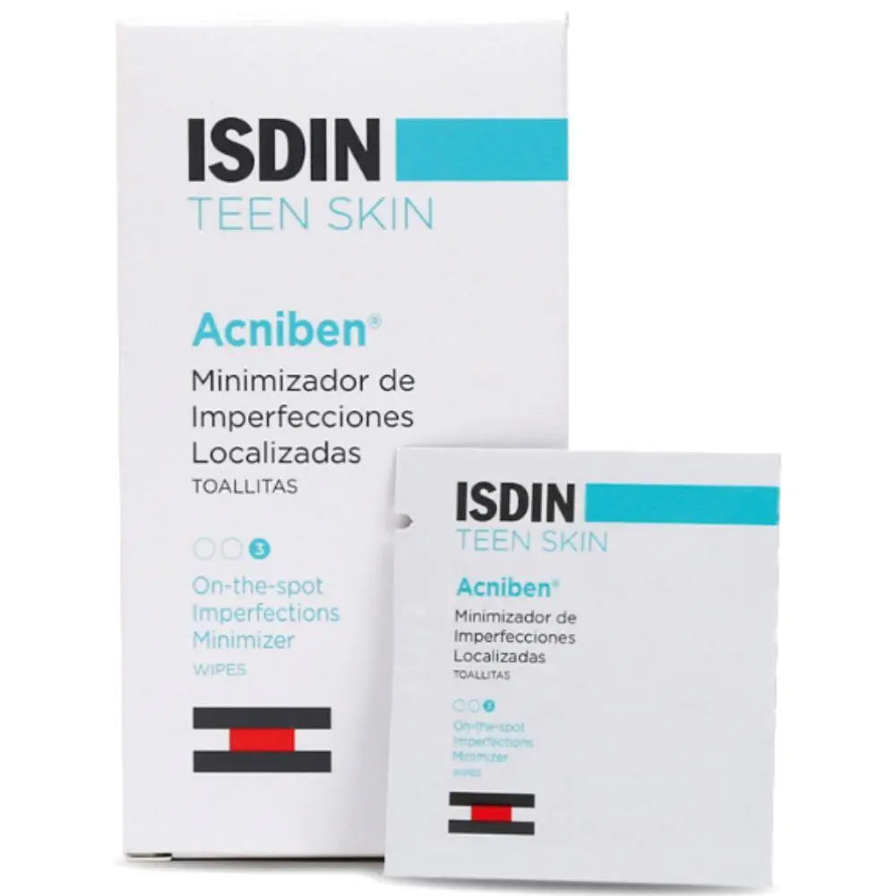 Isdin Teen Skin Acniben Imperfection Minimizing Wipes 30's Isdin