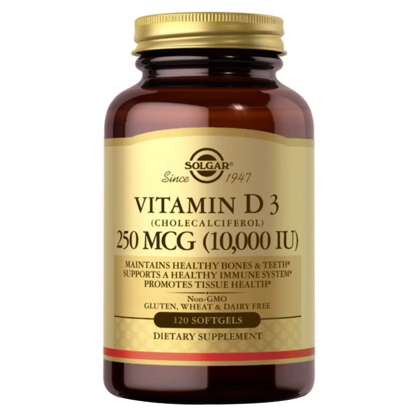 Solgar Vitamin D3 Cholecalciferol 10000IU Softgels 120's - www.plcgcc.com