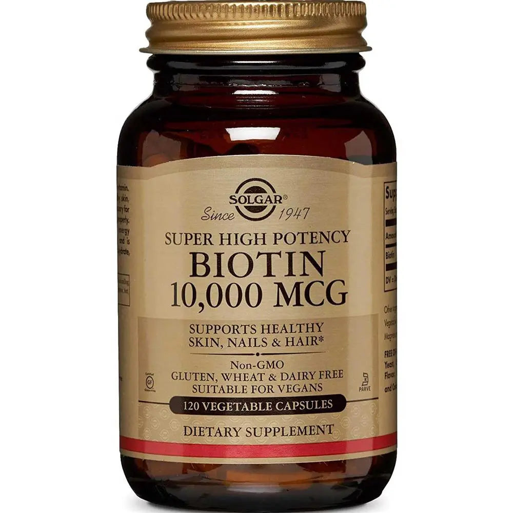Solgar Biotin 10000mcg Vegetable Capsules 120's - www.plcgcc.com