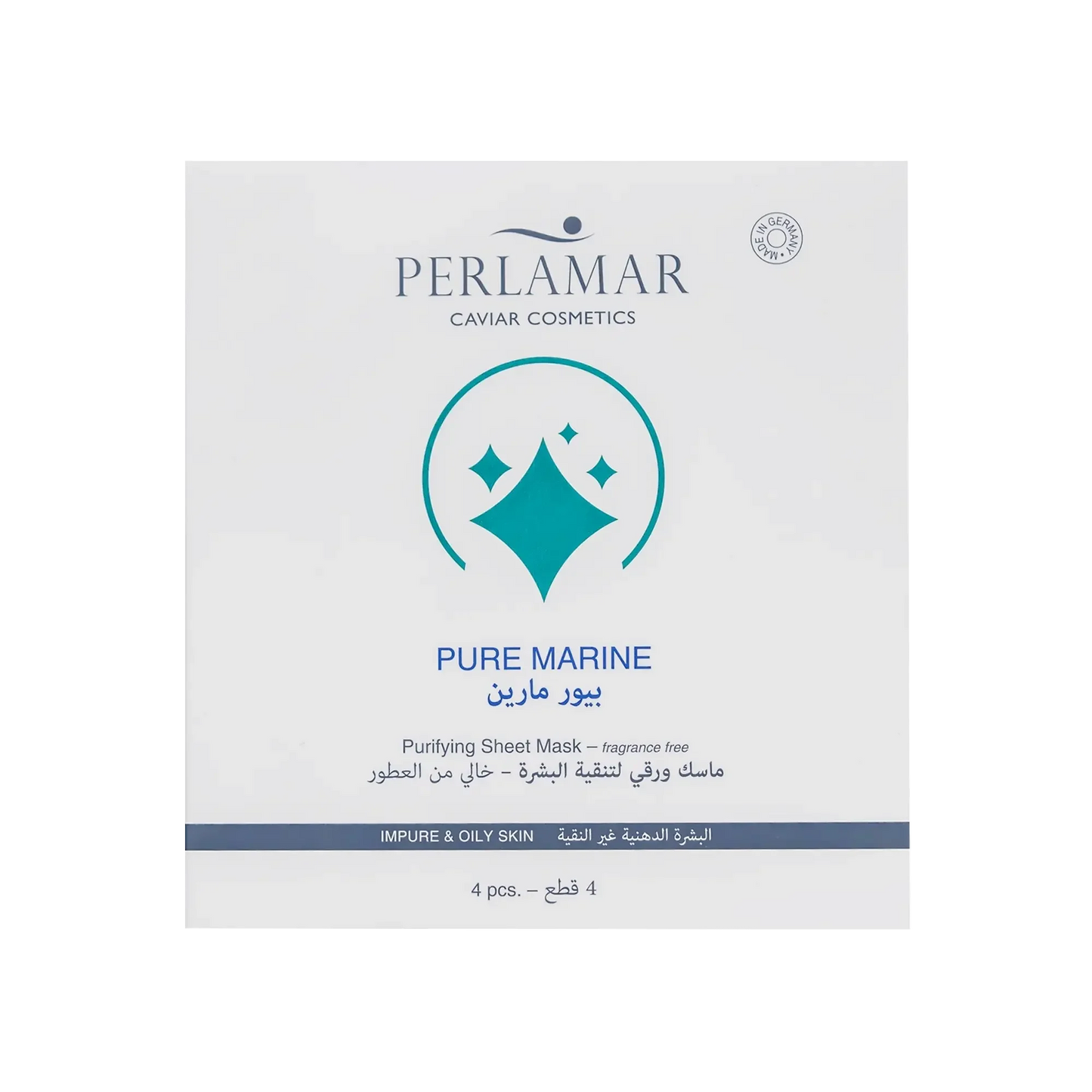 Perlamar Pure Marine Purifying Sheet Mask 4×16 ml