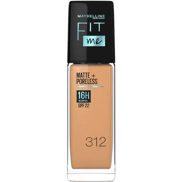 Maybelline New York Fit Me Matte and Poreless Foundation 312 Maybelline