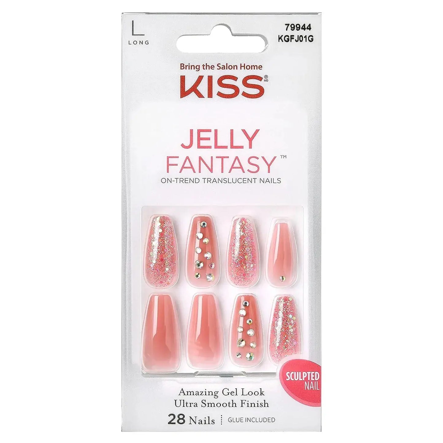 Kiss Gel Fantasy Jelly Nails KGFJ01C KISS