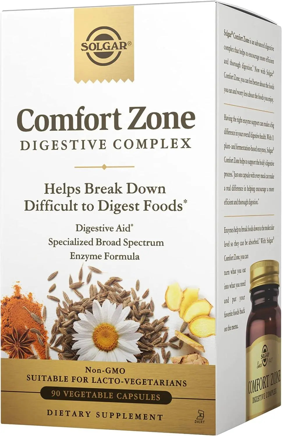 Solgar Comfort Zone Digestive Complex 90 Vegetable Capsules Solgar