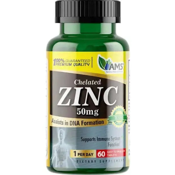 AMS Zinc 50mg Tablet 60'S - www.plcgcc.com