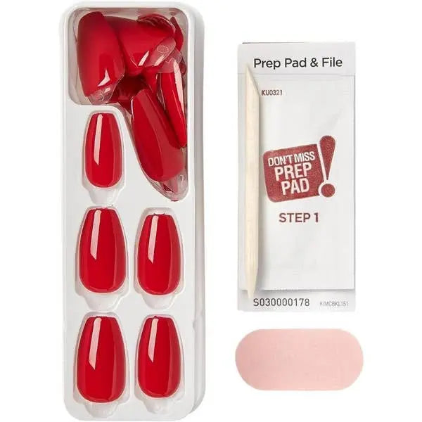 Kiss Impress Color Nails Med Coffin- Reddy Or Not Imc510C KISS