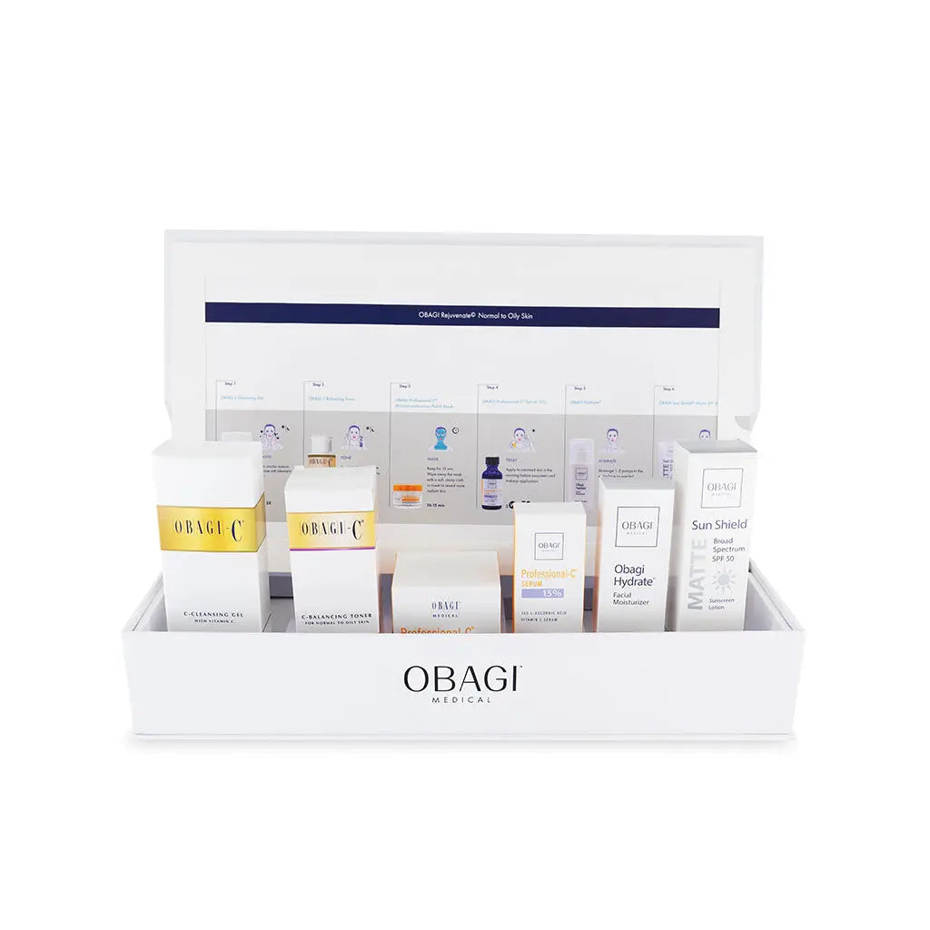 Obagi Skincare Set, Rejuvenate Normal To Oily Skin, Pack of 6 Pieces Obagi