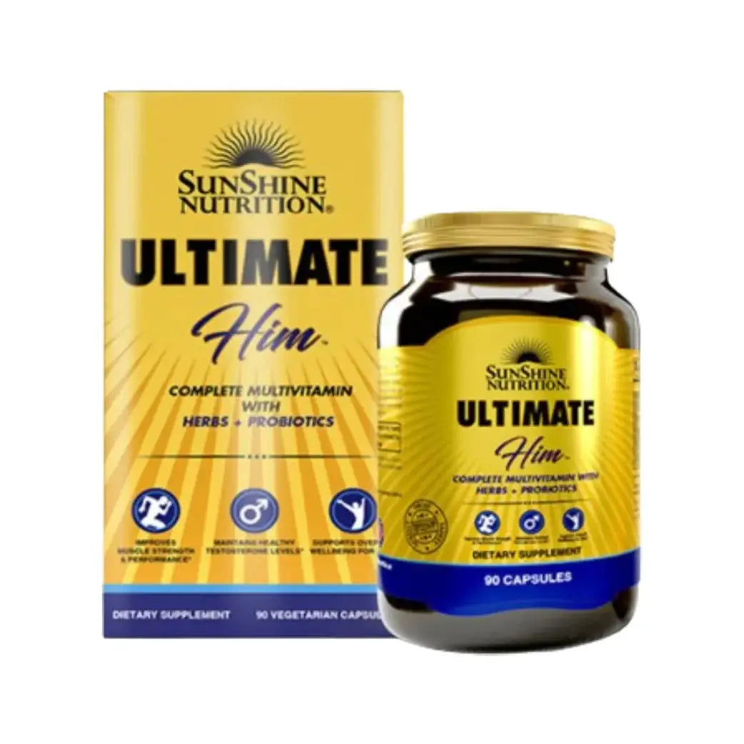 SUNSHINE NUTRITION ULTIMATE HIM VEG CAP 90s Sunshine Nutrition