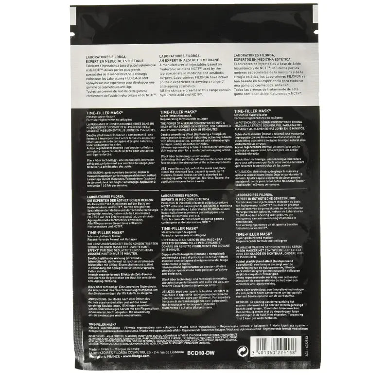 Filorga Time Filler Mask, Super Smoothing Face Sheet Mask 23g Filorga