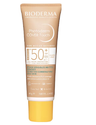 Bioderma Photoderm Cover Touch SPF50+ High Coverage Mineral Sunscreen Light Tinted 40 mL Bioderma