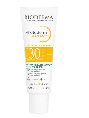 Bioderma Photoderm AKN Mat SPF30 Fluid Sunscreen For Face 40ml bioderma