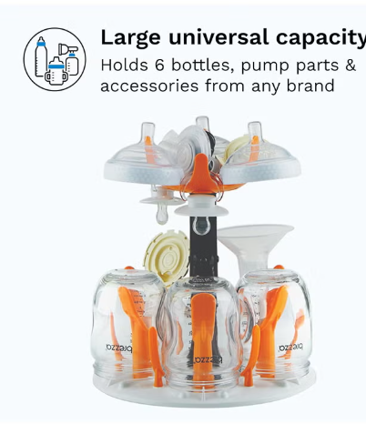 Baby Bottle Sterilizer And Dryer Machine – Electric Steam Sterilization - Universal Fit - Pacifiers, Glass, Plastic, and Newborn Feeding Bottles baby brezza