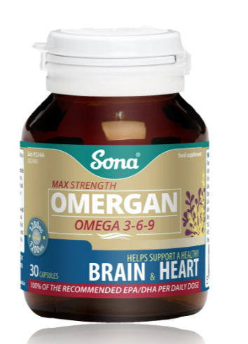 Sona Omergan Omega 3‑6‑9 – 30 Capsules