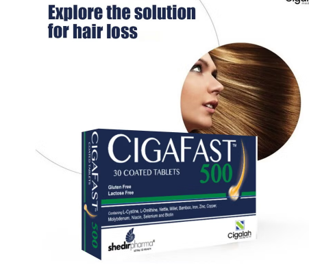 Cigafast 500 Coated Tablet Supplement For Strong Hair And Nails, Pack of 30's