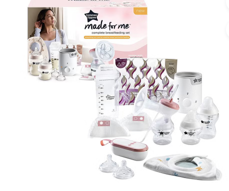 Tommee Tippee Closer To Nature Complete Breastfeeding & Baby Bottle Feeding Kit -White