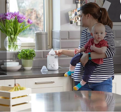 Tommee Tippee Closer To Nature Easi-Warm Electric Bottle And Food Warmer - White