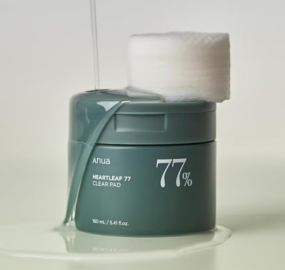 Anua Heartleaf 77% Clear Exfoliating Facial Toner Pads 160ml
