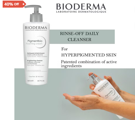 Bioderma Pigmentbio Brightening & Exfoliating Foaming Cream Cleanser 500 mL