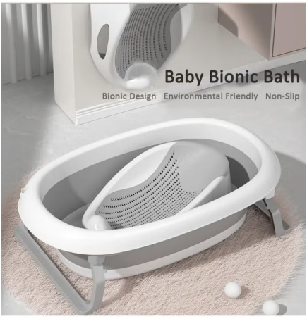 Clean Cradle Non-Slip Secure Infant Baby Bather With Inclined Headrest, 3 - 6 Months, Assorted baby plus