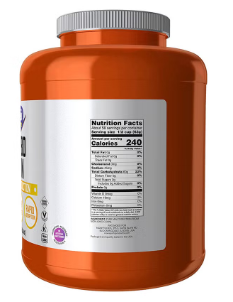 Now Sports Carbo Gain Unflavored Maltodextrin Powder For Energy Production 8lbs NOW